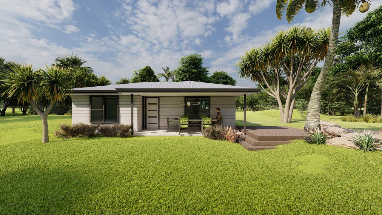 72m2 two bedroom granny flat The Crystal