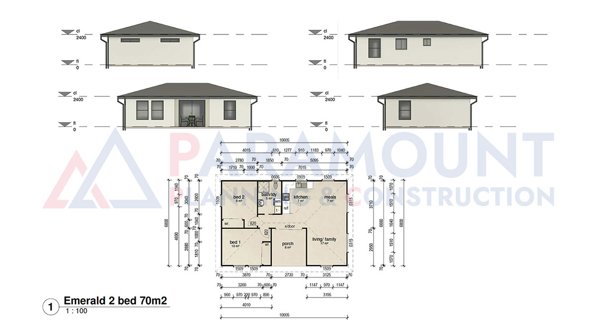 70m2 granny flat floor plans